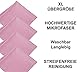 Klihn - Mikrofaser Brillenputztücher XL (4er Pack / 25cm x 25cm) in Optikerqualität auch für Displays und Objektive (Große Mikrofasertücher aus feiner Spezialfaser, waschbar) (XL-Pink)