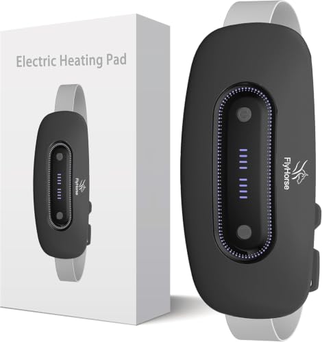 Portable Cordless Menstrual Heating Pad with 4 Heat Levels and 4 Massage Modes,Electric, Fast Large...