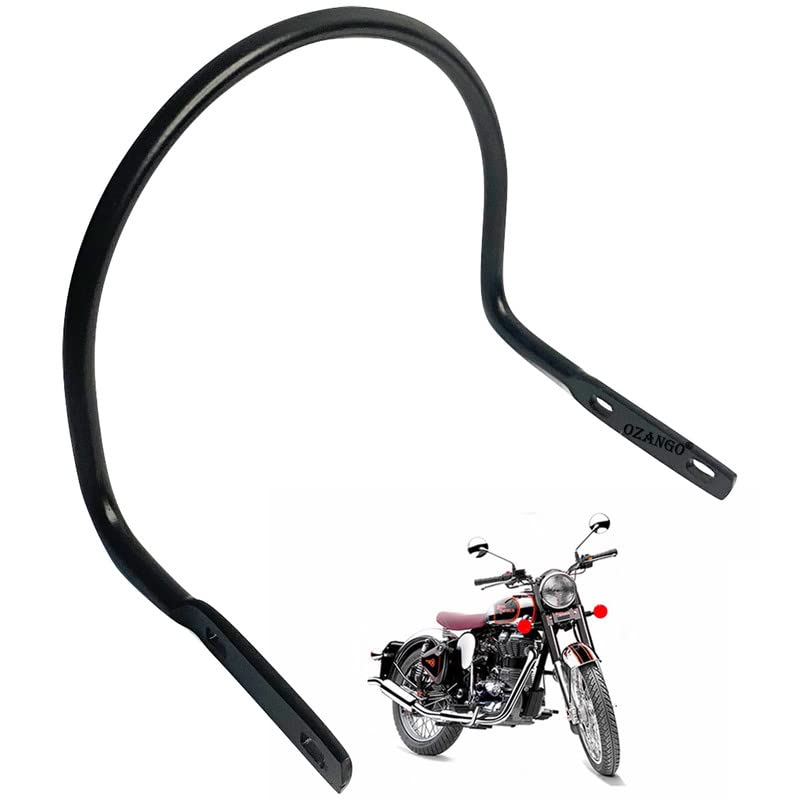 OZANGO Backrest Metal Heavy Duty Bike Rear Seat Handle Support, Black Back Rest