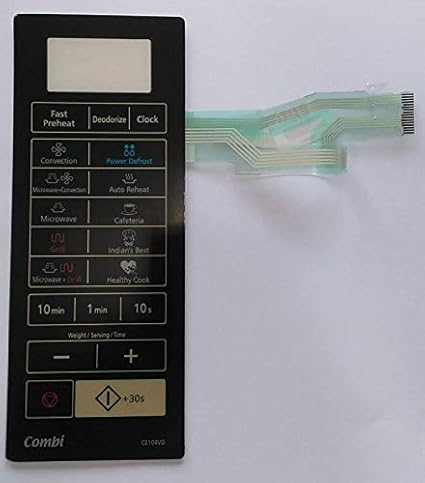 Generic CE104VD Microwave Oven Membrane Keypad (Black)/Microwave Touch Pad (Match Code & Buy)