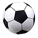 GoFloats Giant Inflatable Soccer Ball - Made From Premium Raft Grade Vinyl, Black & White 2.5'