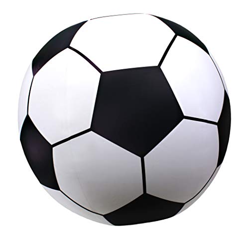 GoFloats Giant Inflatable Soccer Ball - Made from Premium Raft Grade Vinyl, Black & White 2.5 ft by GoFloats - Used condition - CA$15.39