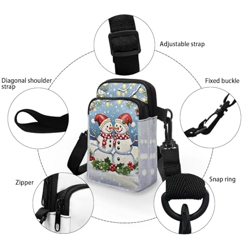 Image of Hawaiian Tribal Small Crossbody Bags for Women Cell Phone Bag Purse, Sea Turtle Zipper Sling Purses Shoulder Bag