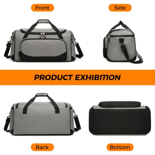 Uarition Gym Bag for Men & Women - 50L Large Duffle Bag for Travel, Grey by uarition - Used condition - Image 6