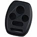 KeyGuardz Black Rubber Keyless Entry Remote Key Fob Skin Cover Protector