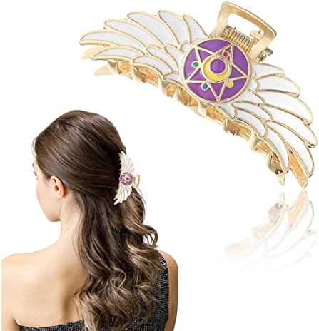 Sailor Moon Hair Claw Clips, Cute Anime Tsukino Usagi Designed Metal Hair Clips, Hair Barrettes Half Bun Hairpins Hair Styling Accessories Gift for Girl Women
