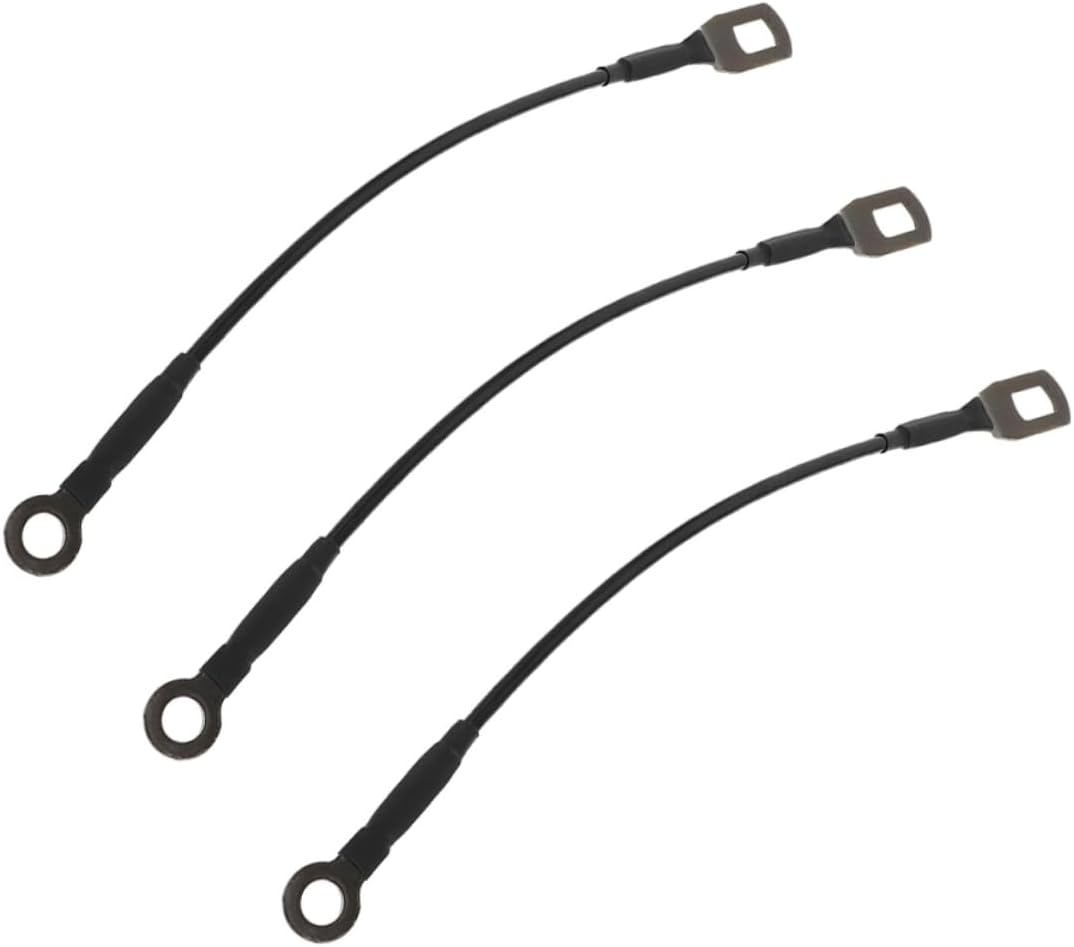 OUNONA 3pcs Heavy Duty Tailgate Pull Wire Car SUV Truck Pickup Tailgate Support Cable Kit Hardware Accessories