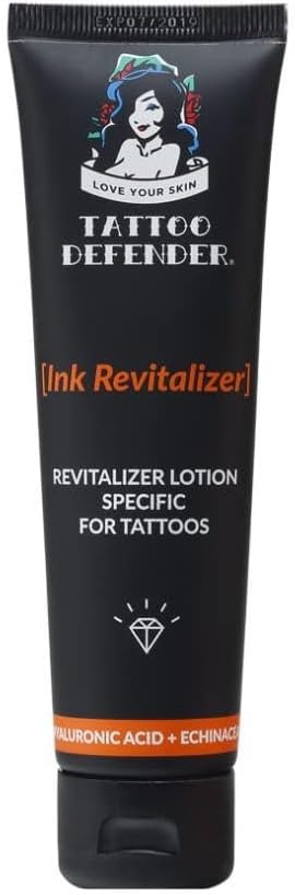 Tattoo Defender Ink Revitalizer - Skin Care Cream for tattoos to keep bright the colour and the black over the years 100ml