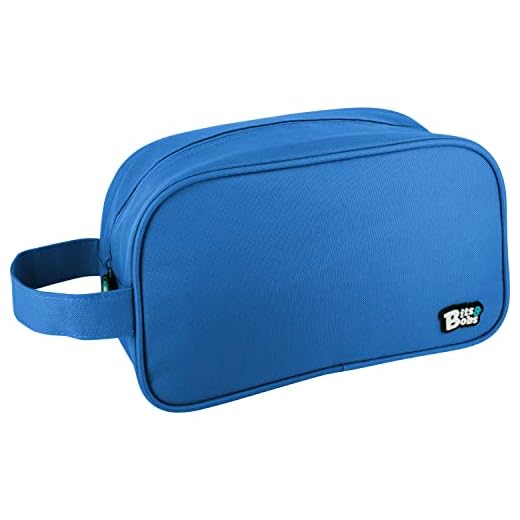 Grafoplás Bits & Bobs, Neceser Cuadrado Unisex Niños, Azul (Blue), 28x18x10cm