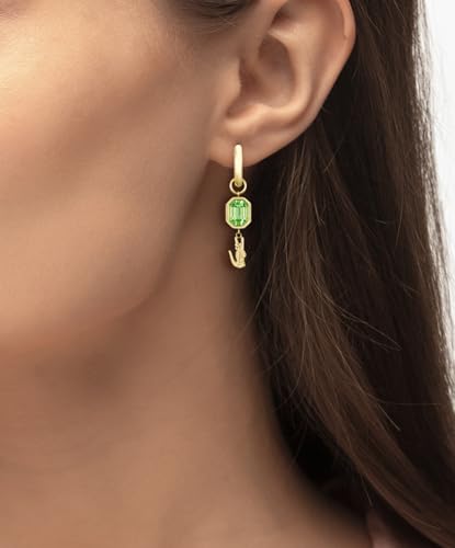 Lacoste Collection DEVA Femme : Clous d'Oreilles et Collier Acier Inoxydable Or - 4