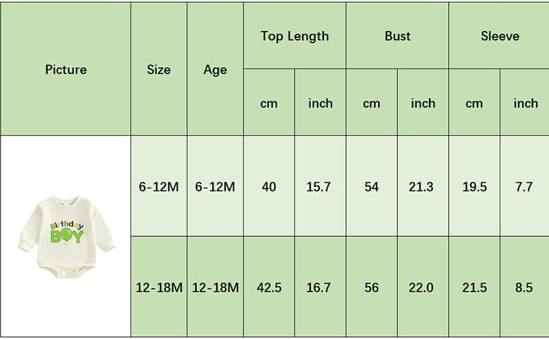 FYBITBO First Birthday Baby Boy Outfit Birthday Boy Bubble Romper Long Sleeve Bodysuit Fall 1st Birthday Outfit Boy Clothes - Image 8