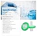 HMCHHH 100 Pack Syringe Filters Nylon Membrane, 0.22um Pore Size,13mm Disc Diameter,HPLC and GC Needle Filter, Non-Sterile, High Throughput Lab Filtration,Barreled Packed