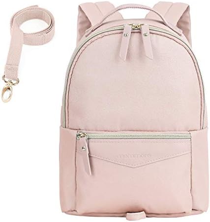 mommore Fashion Toddler Backpack for Girls with Safety Leash for Kids, Pink