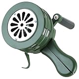 NATGAI Portable 110dB Hand Crank Air Raid Siren | Hand Loud Crank, Tornado Siren, Loud Siren, Hand Crank Siren with Aluminum Alloy Crank for Safety & Protection