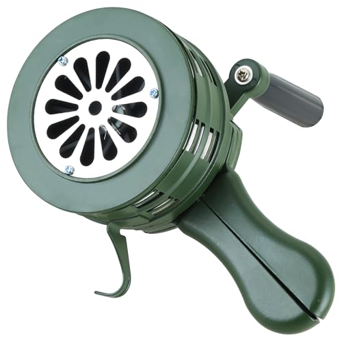 NATGAI Portable 110dB Hand Crank Air Raid Siren | Hand Loud Crank Tornado Siren Loud Siren Hand Crank Siren with Aluminum Alloy Crank for Safety & Protection