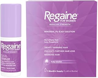 Regaine for Women Hair Growth & Hair Loss Solution with Minoxidil, 1 Month Supply, 1 Unit x 60 ml [Packaging May Vary]