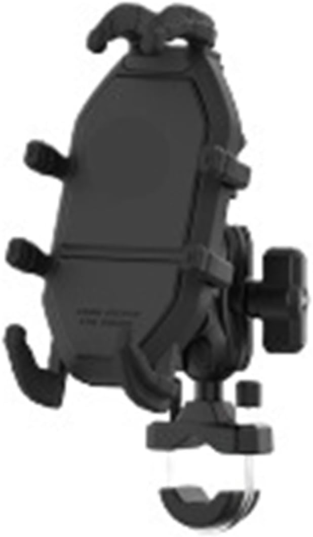 Universal Motorcycle Phone Holder Bracket with Four-Side Lock, Anti-Shake, One-Hand Operation, Adjustable Mount(Handlebar)