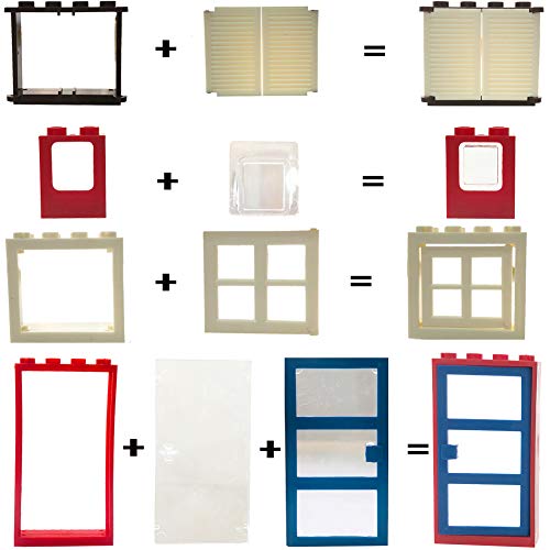 Taken All 82 Piece Windows & Doors & Fences Sets Building Block Toy -Compatible Major Brands Children Gifts #TOP2