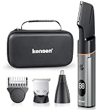 Kensen 3 en 1 Rasuradoras Para Hombre，IPX6 Impermeable Afeitadora Electrica Hombre，Depiladora Corporal Hombre en Seco/Húmedo，Recortadora de...