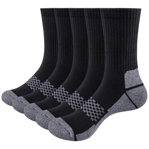 OUYJIA Men's Moisture Wicking Sports Socks Cover
