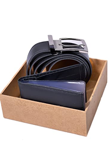 KIT Carteira Masculina Slim + Cinto Social Dupla Face