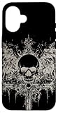 Skull Cross Y2K Goth Alt Grunge Aesthetic Gothic Emo Wings Case for iPhone 16