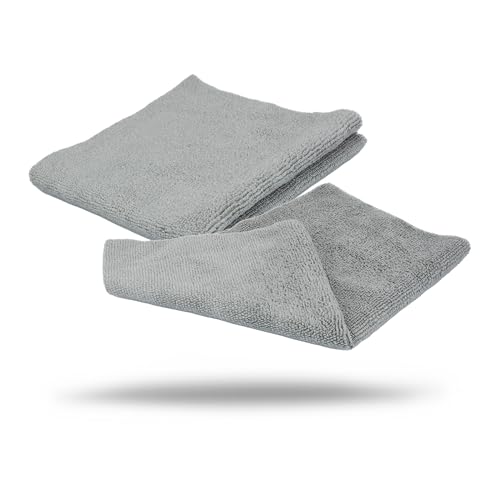 Maxshine 50-Pack Universal Microfiber Edgeless Utility Towels 12”x12” (260GSM) | Lint-Free, Scratch-Free Cleaning Cloths for Auto, Boat, Marine, Garage, Home & Professional Detailing Use