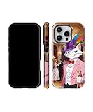 TQCWSVC Personalized Formal Gala Cat Phone Case for iPhone 17 Pro Max - Customizable Protective Cover, Ballroom Elegance Theme, Shock-Absorbent