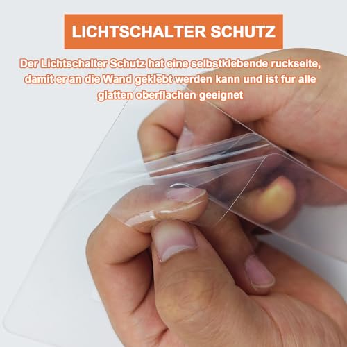 Hlimior 12 Stücke Lichtschalter Schutz - Wandschutz, Tapetenschutz für Steckdose und Lichtschalter, Unterputz-Schalterprogramme, Steckdosenblende