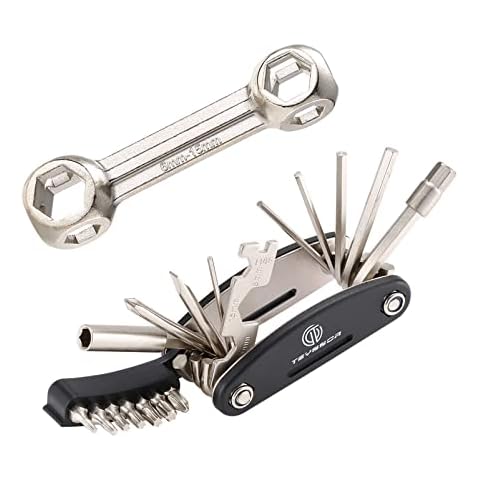 Teyssor Bike Repair Tool Kit, 20 in 1 Bicycle Multitool Portable Cycling Mechanic Repair Tool Kit with Bike Bone Wrench for Road Mountain Bikes Cover