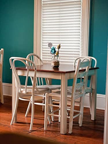 e-concreto Furniture Chalk Paint 1L, Shabby Chic or Matt Smooth Touch Finish | Chalk Paint + Stirrer (White)
