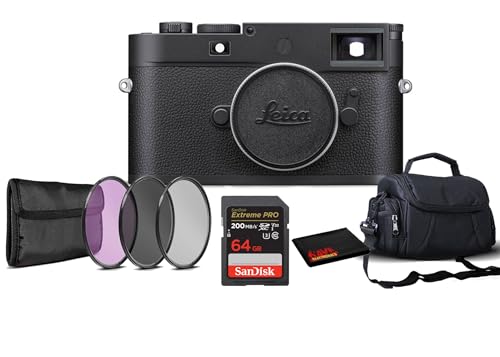 Leica M11 Monochrom Rangefinder Camera (20208) - Bundle with 64GB Memory Card + Carry Case and More