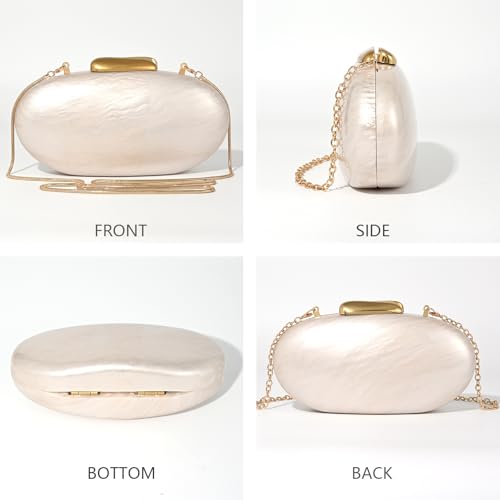 pearl clutch purses for women,shell acrylic handbags evening bag purse small Shoulder crossbody bags Wedding Guest - Image 4