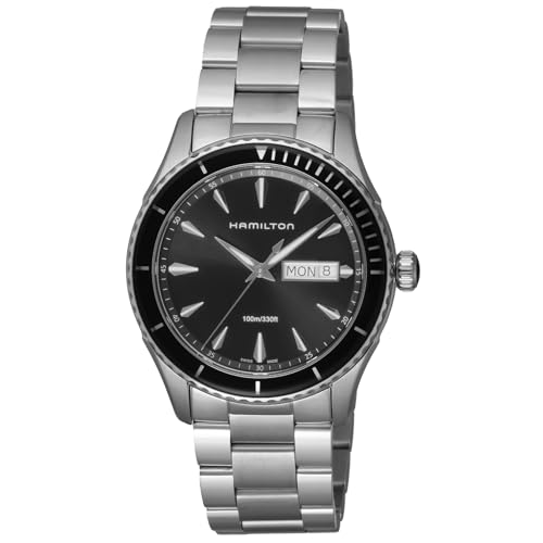 [HAMILTON] メンズ 腕時計 Watch ハミルトン JAZZMASTER ジャズマスター H37511131 クォーツ 10気圧防水 サファイアガラス ブラック文字盤 ステンレススチール [並行輸入品]