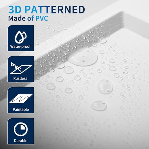 Art3dwallpanels Ceiling Tiles 24 x 24 Drop Ceiling Tiles, 24 Pack Drop in High Grade PVC Wall Panels, Fire Rated, Waterproof, Light Weight, Cover 96 Sq.Ft, White by Art3dwallpanels - Image 2