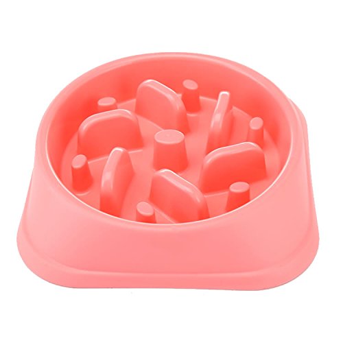 BESTOO Perro Gato Mascota Tazón de Fuente portatil Anti-Gulping Alimentación Lenta Diseño Antideslizante Divertida Alimentación interactiva Gatos y Perros Cuenco Cover