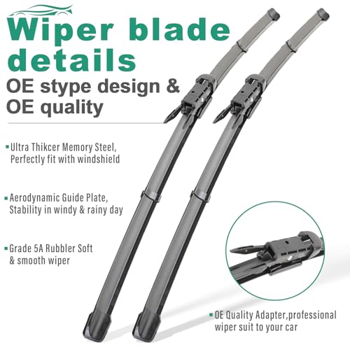 Windsmile WS027 22"+ 22 Inch Windshield Wiper Blades For 08-13 Chevrolet Avalanche Silverado Suburban Gmc Sierra Yukon Cadillac Escalade 05-18,Oe Replacement All-Season Wipers Pinch Tab,Not thumb #1