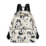 ALAZA Black White Cat Mini Backpack Purse for Women Travel Bag Lightweight Shoulder Bag Fashion Daypack