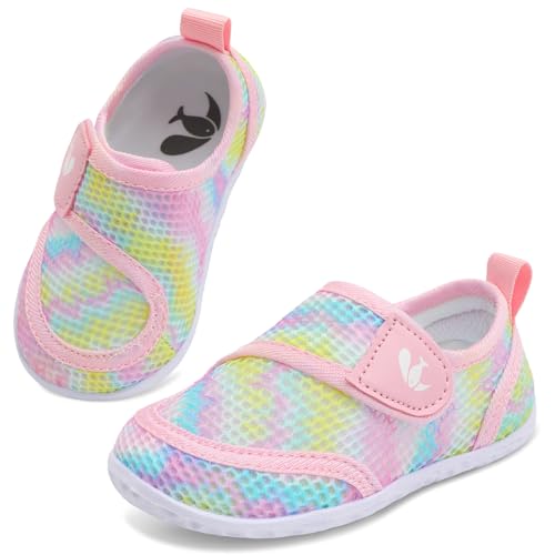 Image of FEETCITY Toddler Water Shoes Boys Girls Swim Shoes Quick Dry Kids Aqua Socks Barefoot for Beach Swimming Pool