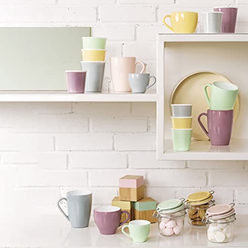 Bormioli Rocco Icon Mug, 11.5 Oz., Opal Glass, Set Of 6, Violet #TOP1