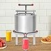 Fruit Wine Press, Apple Press For Cider 12.6L/3.32Gal 2 Stainless Steel Barrels, Manual Juice Maker, Cider Apple Grape Tincture Vegetables Honey Olive Oil Making