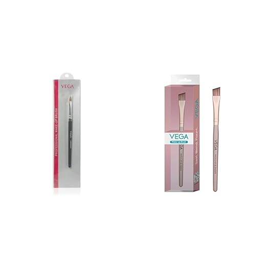 VEGA Concealer Angular Blender for Eye Liner with Wooden Handle Make-Up Brush, Angular Brush for Eyebrow Shape & Eye Shadow, (MBN-07)
