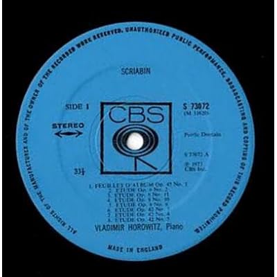 Horowitz Plays Scriabin