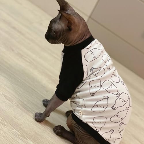 Pull de printemps chat Sphynx | Pyjama en coton pour chaton et chien