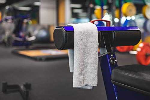 The Rag Company - Sport & Workout Towel - Gym, Exercise, Fitness, Spa, Ultra Soft, Super Absorbent, Fast Drying Premium Microfiber, 320gsm, 16in x 27in, Ice Grey (3-Pack) by The Rag Company - Image 6