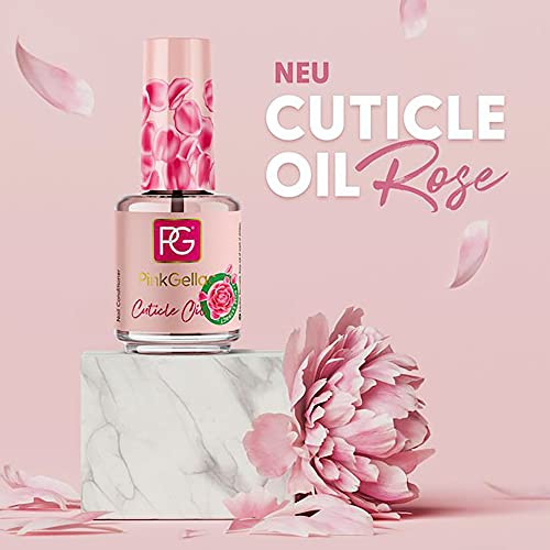 Pink Gellac Nagelöl Oil Rose Rosenöl 15 ml Naturkosmetik Vegan Nail Cuticle Oil Pflege Nägel Nagelhaut mit Vitamin E – Bild 3