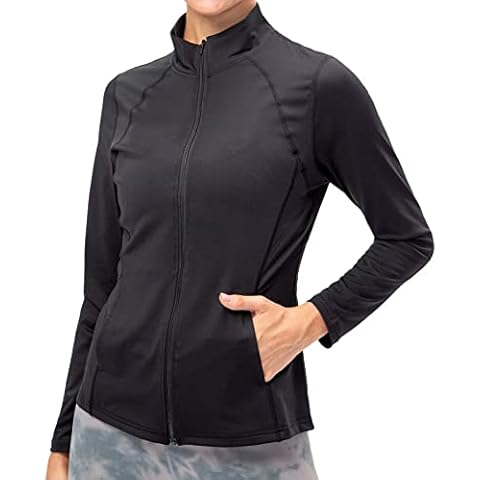 TERODACO Women's Lightweight Running Jacket with Pockets Cover