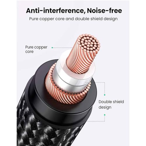 MPOWER Cabo de Áudio Auxiliar Microfone 3.5mm para Xlr Fêmea 1 Metro Núcleo do Fio de Cobre Alta Sen