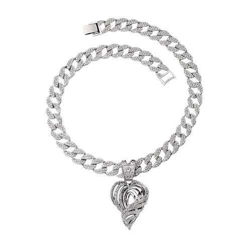 Collier pendentif à cœur creux bijoux minimalistes de qualité pour hommes