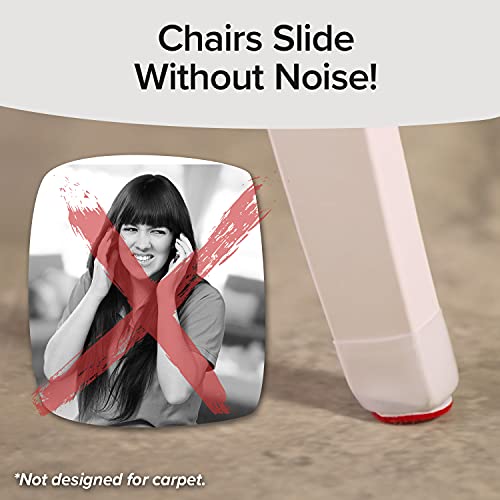 Ruby Sliders As Seen On TV by BulbHead - Red Means Theyâ€™re Authentic - Premium Chair Covers Protect Hardwood & Tile Floors from Scratching -Fits Most Furniture Leg Sizes &Shapes- 8 Count (Pack of 1) by BulbHead - Image 8